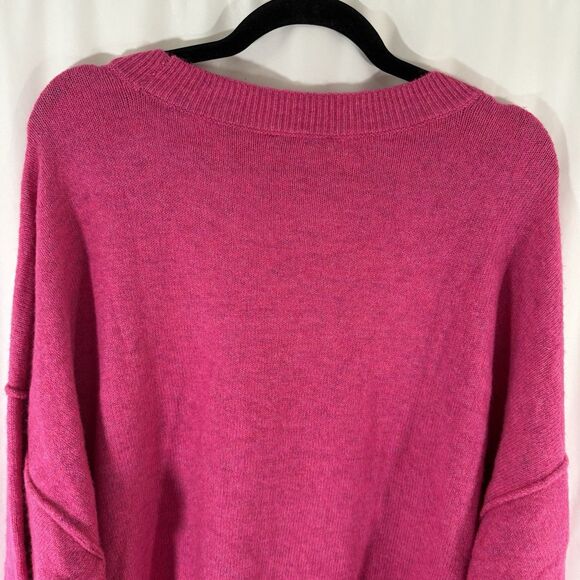 Vince Camuto Sweater Women's XXL Hot Pink Knit Long Sleeve Pullover Soft - Picture 8 of 9